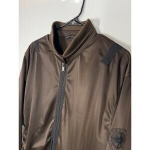 VTG Sean John Jacket Zip Up Inside Pockets Brown Hip Hop Casual Y2K Men Size XL